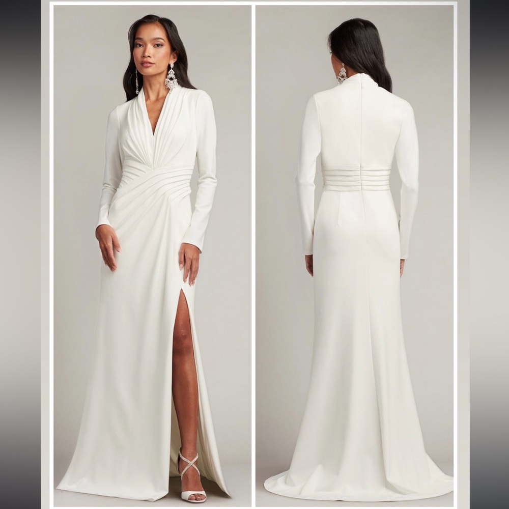 Pullman Draped High Slit Gown - image 1